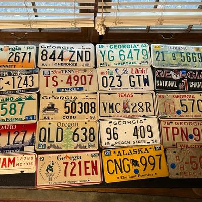 Incredible Vintage License Plate Collection 