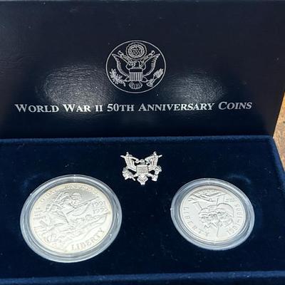 Two Coin World War II Anniversary Proof Set 