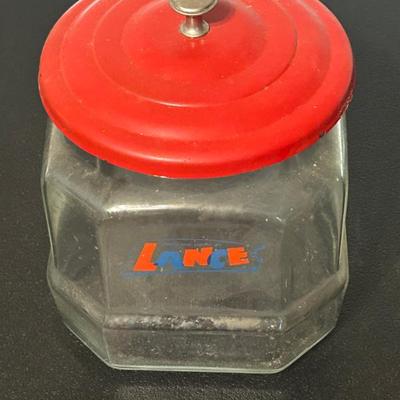 Vintage Lance Cracker Glass Jar 