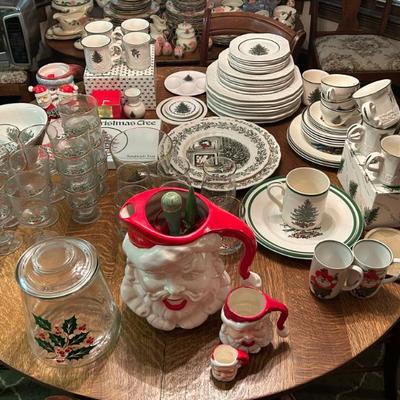 Spode and Cuthbertson Christmas Dishes 