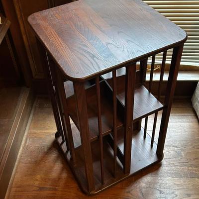 Vintage Revolving Bookcase 