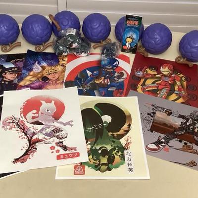 CMS141 Anime Art Posters, Naruto Keychain & More!