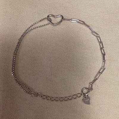 CMS066 Sterling Silver Heart Bracelet New