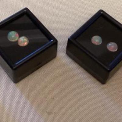CMS091 Four Pairs Of Gorgeous Opal Stones New