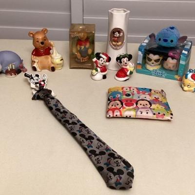 CMS004 Disney Figurines, Vase, Bobblehead, Ornaments, Tsum Tsums, Clip Tie & Tote Bag