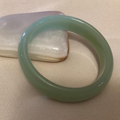 CMS076 Lake Green Jade Bangle Bracelet New
