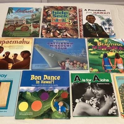 CMS050 Ten Children’s Hawaiian Hardcover Books 