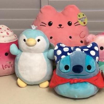 CMS025 Six Squishmallows & One Smoochy Pals Plushies