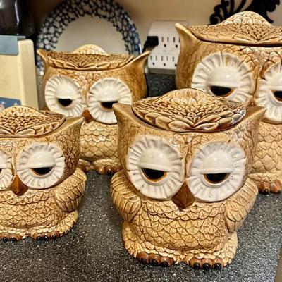 Sale Photo Thumbnail #89: Owl canister set