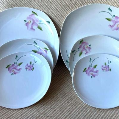 AAA230- Set Of 6 Vintage Shisheido Plates