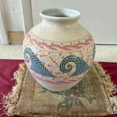 AAA048 Mosaic Vase & Mat