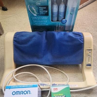 AAA189 - BP Monitor, Foot Roller & SonicareToothbruses