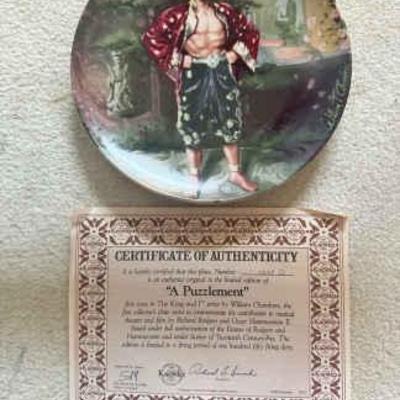 AAA132 - Limited Edition “A Puzzlement” Plate No. 1698