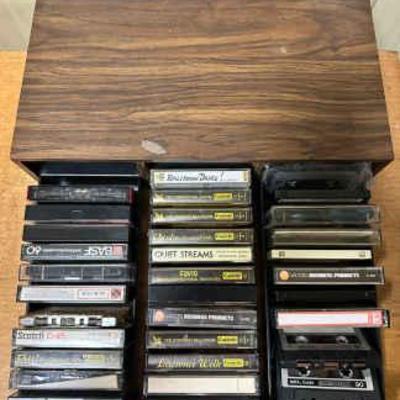 AAA218 - Cassette Tapes And Storage Container
