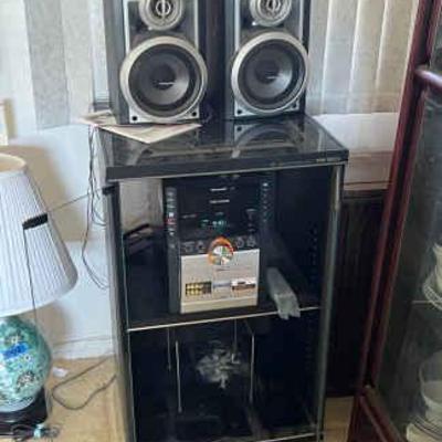 AAA066 Panasonic Sound System With Audio Component Rack