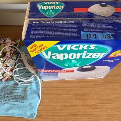 AAA129 Vicks Vaporizer And Heating Pads 