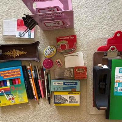 AAA101 Assorted School And Office Supplies including Hello Kitty