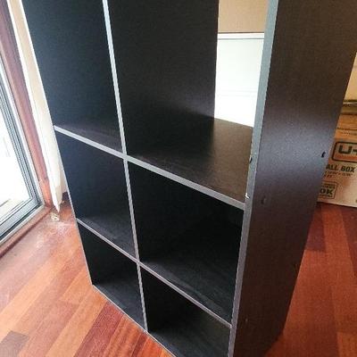 AAE415 - Dark Brown 6-Compartment Book Shelf