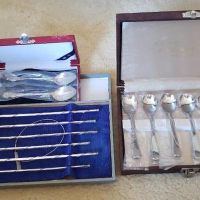 AAA221- Three Sets Vintage Collectible Japanese Spoon Sets