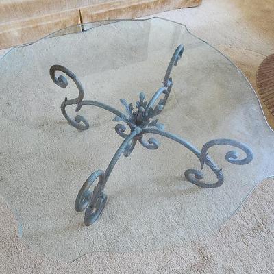 AAA022 - Glass Topped Coffee Table 