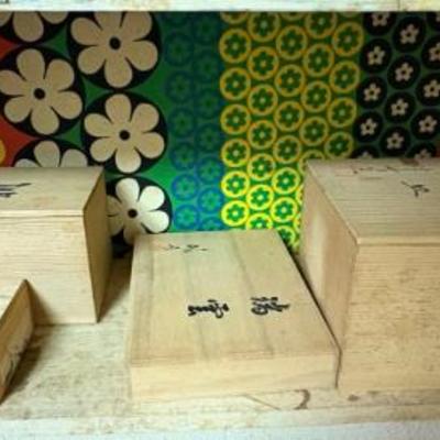 AAA258 Japanese Antique Wooden Box