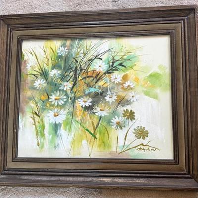 AAA201 - Original Oil Flower Painting In Canvas 