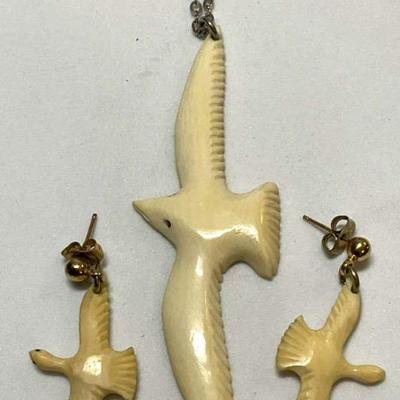 Seagull jewelry earrings pendant necklace