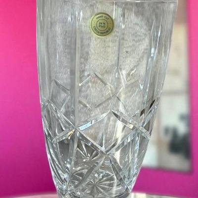Czech crystal vase