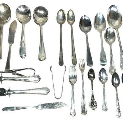 A mystery lot of flat ware