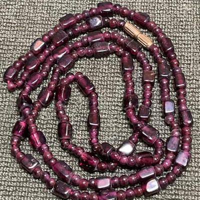 Garnet necklace