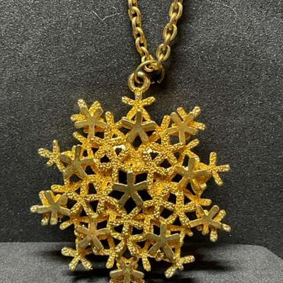 Vintage snowflake pendant