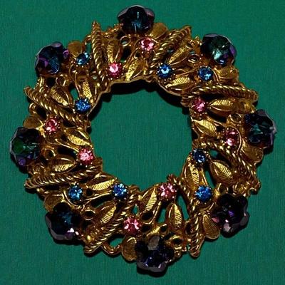 Vintage multicolored brooch