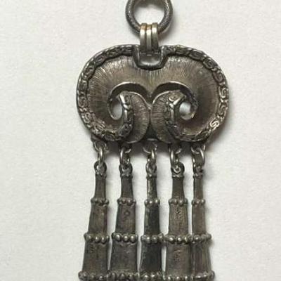 Astri holthe vintage pewter necklace norway