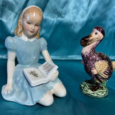 Royal doulton alice and dodo figurines