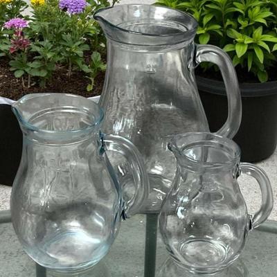 Pasabahce turkey clear glass pitchers