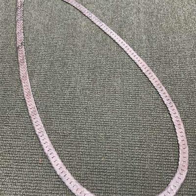 Sterling herringbone chain 18in
