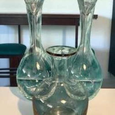 Retro lab glass decanters funnels & more