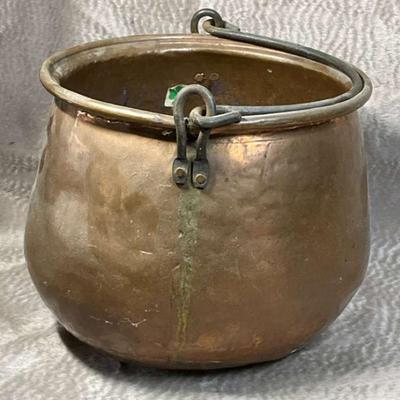 Irish hand made copper cauldron