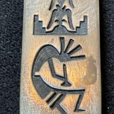 Money clip native american fertility symbol kokopelli.