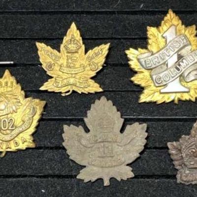 Ww1 ww2 canadian badges