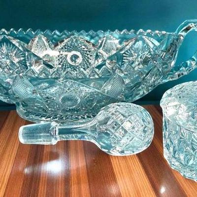 Vintage cut glass