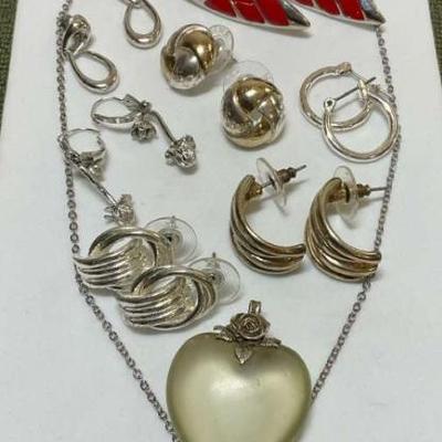 Costume jewelry earrings necklace & more