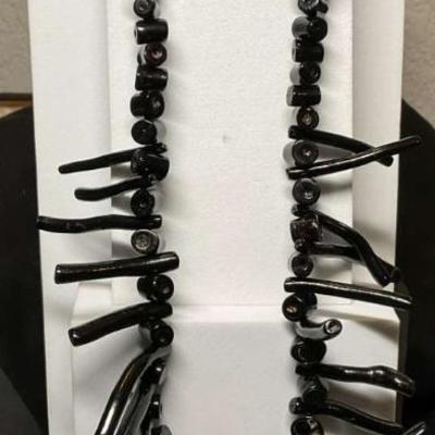 Black coral necklace