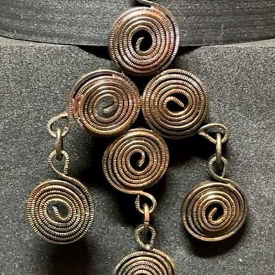 Vintage coil necklace