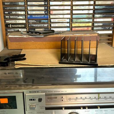 Vintage Sony Stereo Music System & Cassettes
