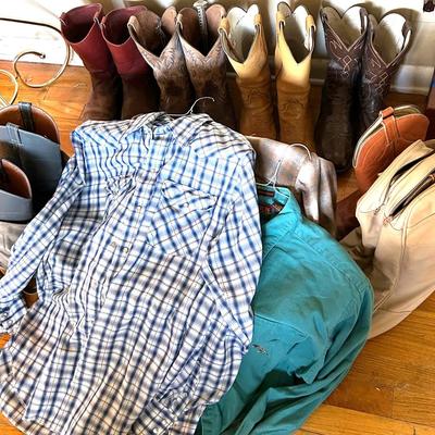 Vintage Cowboy Boots & Western Shirts 