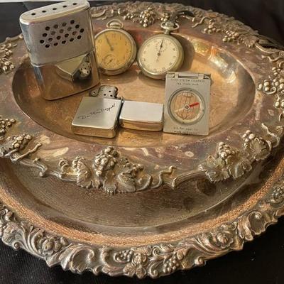 National Park Switzerland Stopwatch And Vintage Viceroy Pocket Watch
