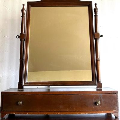 Antique Mahogany Shaving Table 