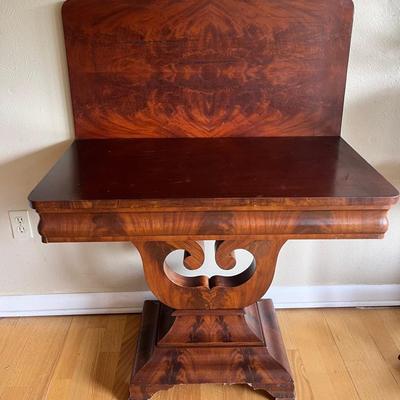 Mahogany Flip Top Table