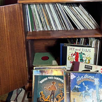 Vintage Cabinet & Mystery Vinyls 